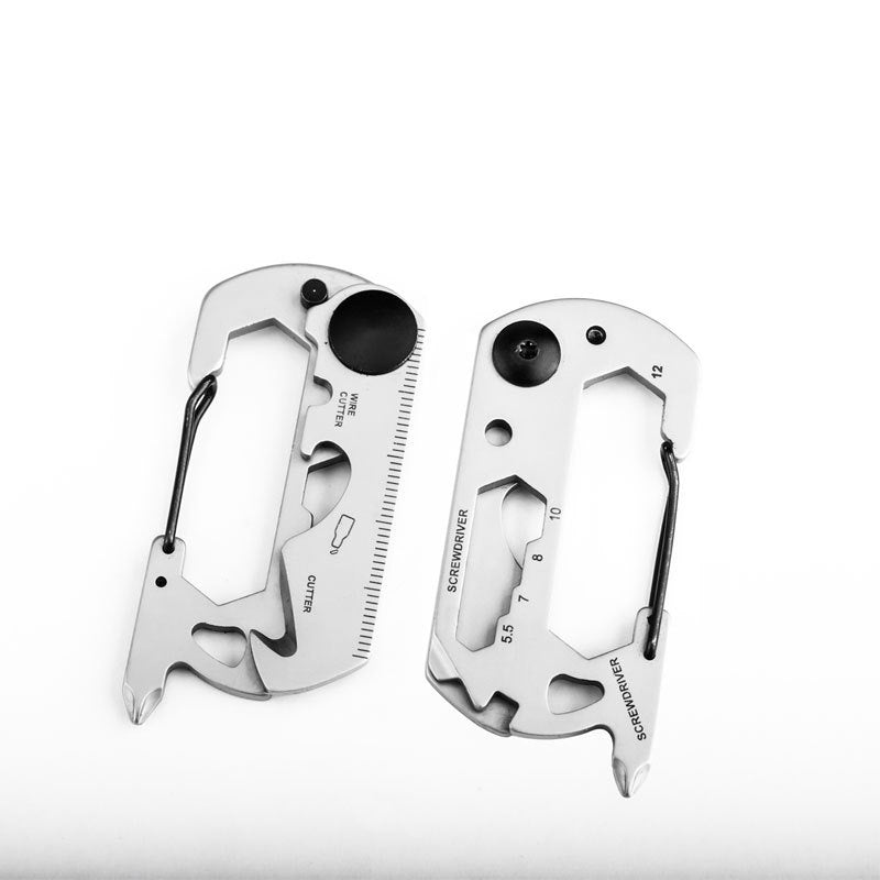 Climbing Button Carabiner Bottle Opener Cutting Rope Screwdriver Outdoor Fine Punching EDC Tool Keychain Climbing Button Carabiner Bottle Opener Cutting Rope Screwdriver Outdoor Fine Punching EDC Tool Keychain